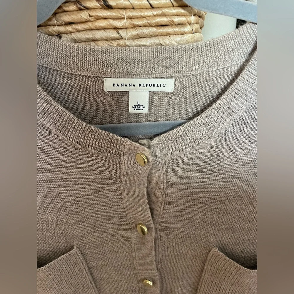 Banana Republic Alpaca Blend Crewneck Cardigan - Picture 7 of 7